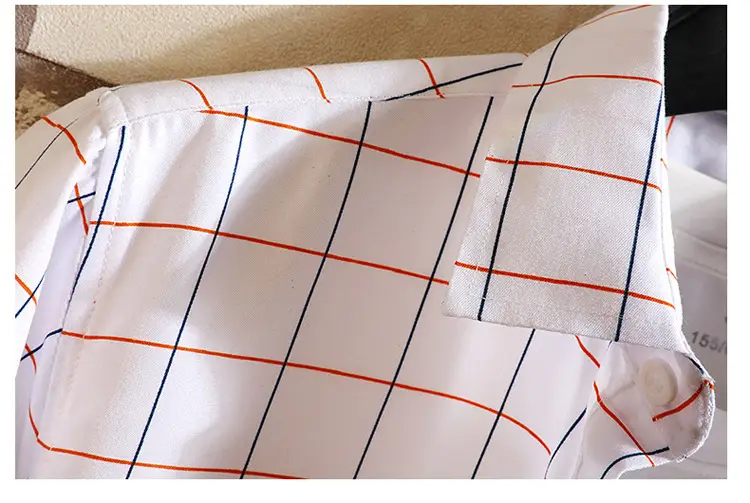Summer Korean-style Plaid Slim Fit Shirt for Men — feature 15