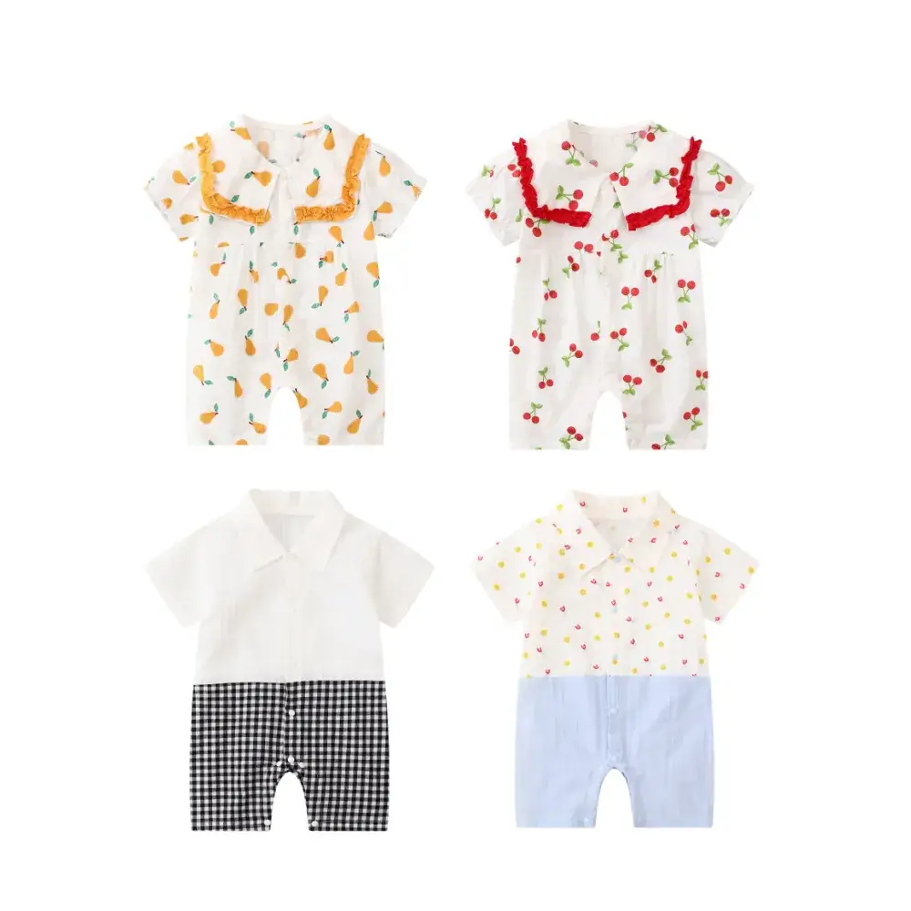 Baby Plaid Shorts & T-Shirt Set Summer Casual - Image 5