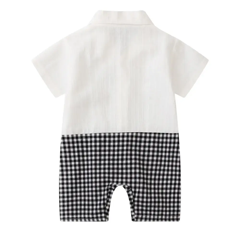 Baby Plaid Shorts & T-Shirt Set Summer Casual - Image 6