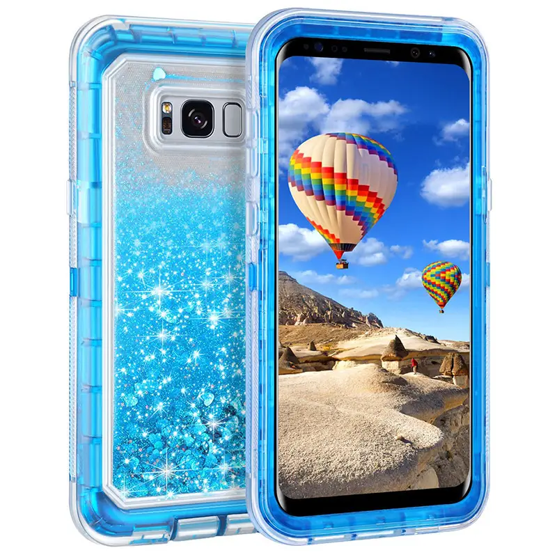 Samsung S10 Note 10 Plus Liquid Quicksand 3-Piece Case - Image 11