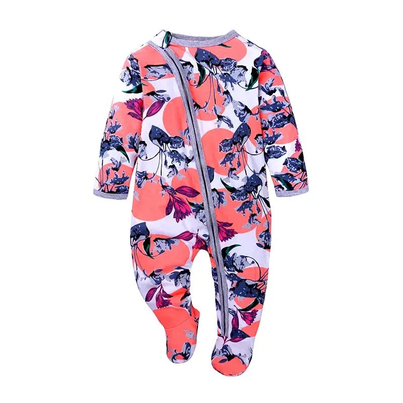 2025 Spring Baby Girl Cotton Long Sleeve Romper with Hand & Foot Covers - Image 7