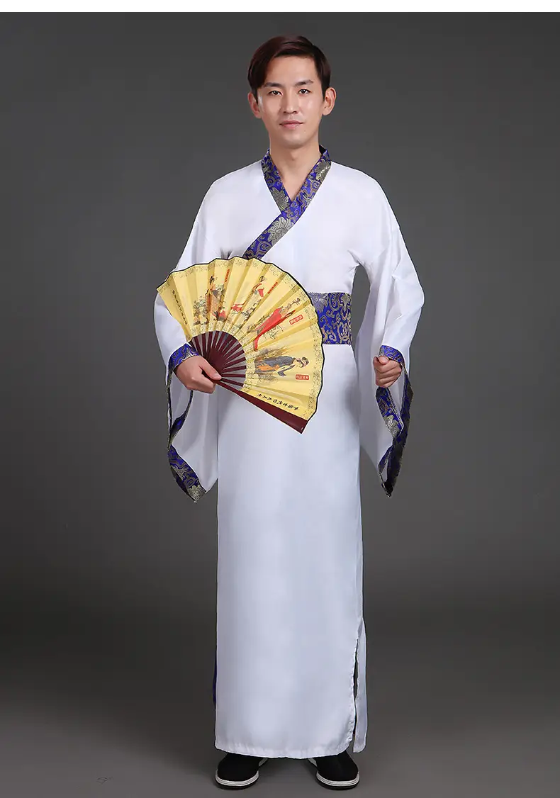 Ancient Hanfu Chivalrous Male Costume Black Red - Image 11