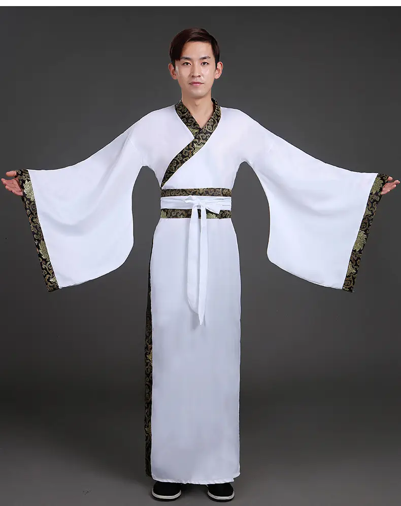 Ancient Hanfu Chivalrous Male Costume Black Red - Image 14