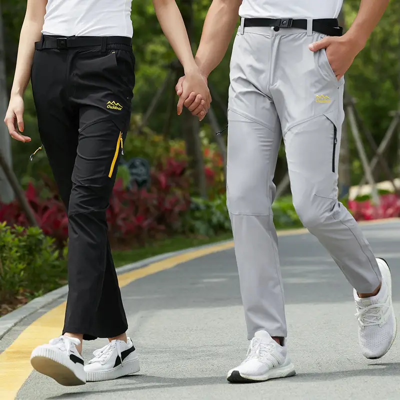 Men's Black Multi-Pocket Cargo Pants Plus Size - Image 7