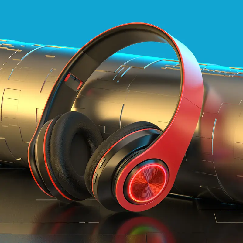 Luminous Bluetooth Headset with RGB Light & Bass - Image 4