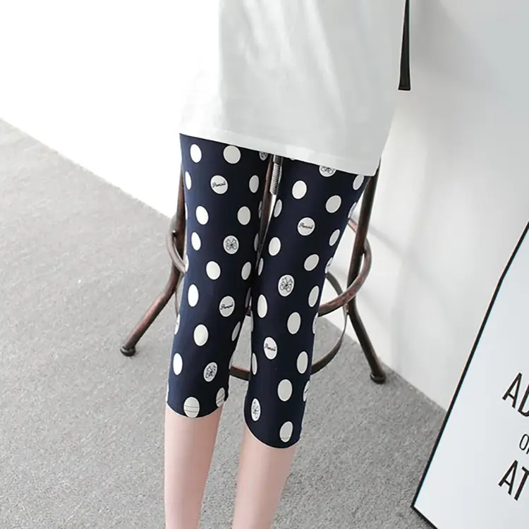 Women Slimming Floral Leggings Large High Waist - Image 9