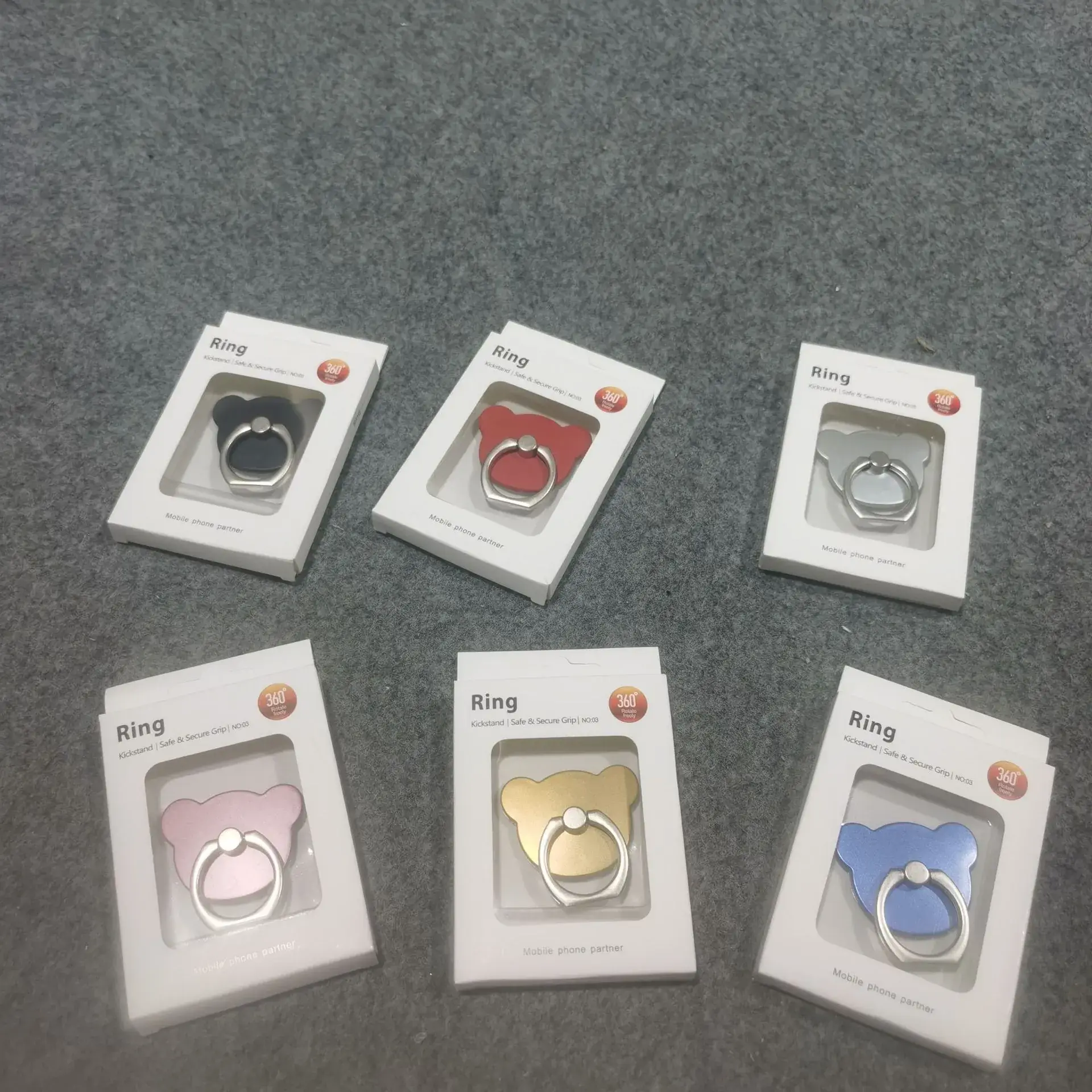 Square Metal Phone Rings with Buckles Wholesale - Image 10
