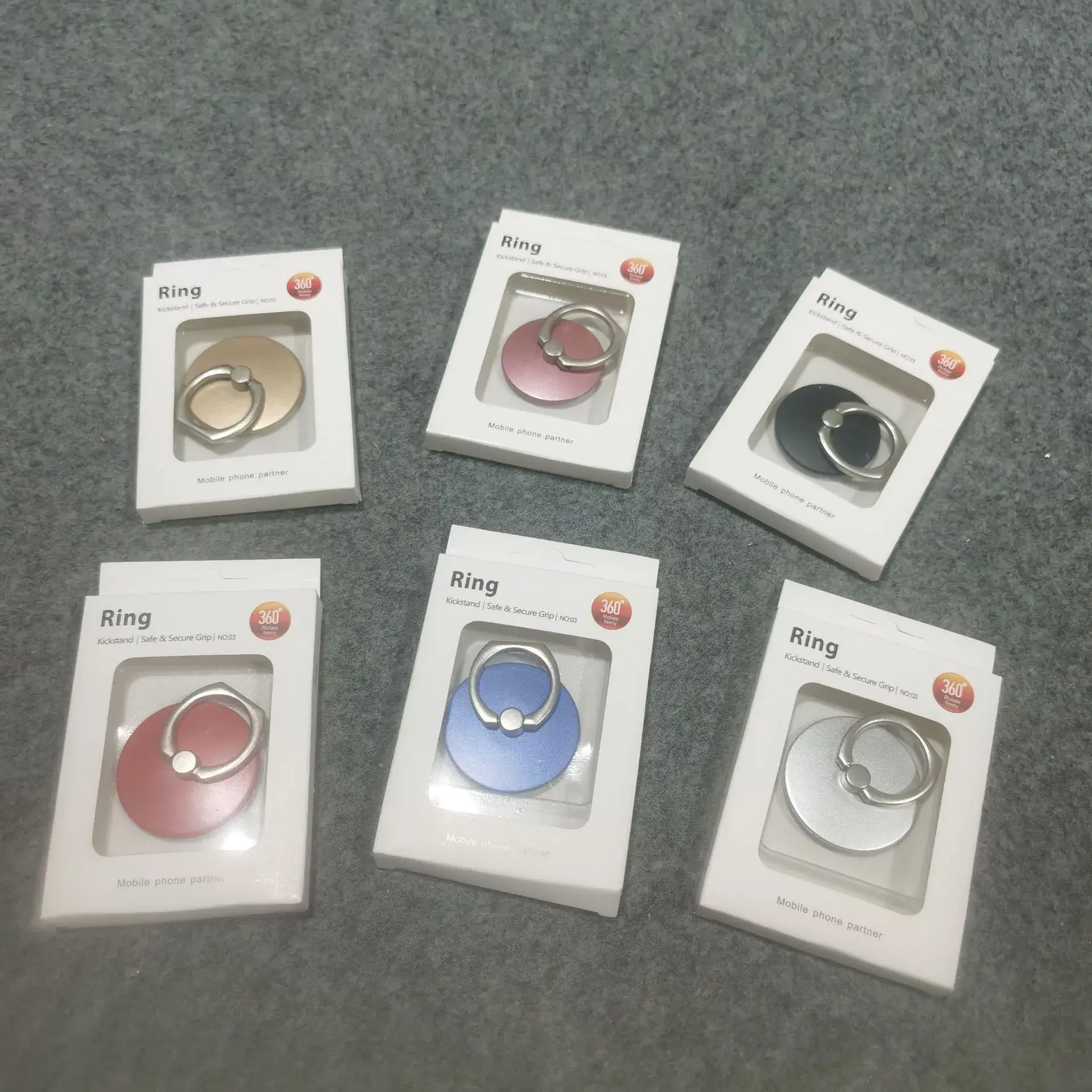 Square Metal Phone Rings with Buckles Wholesale - Image 16