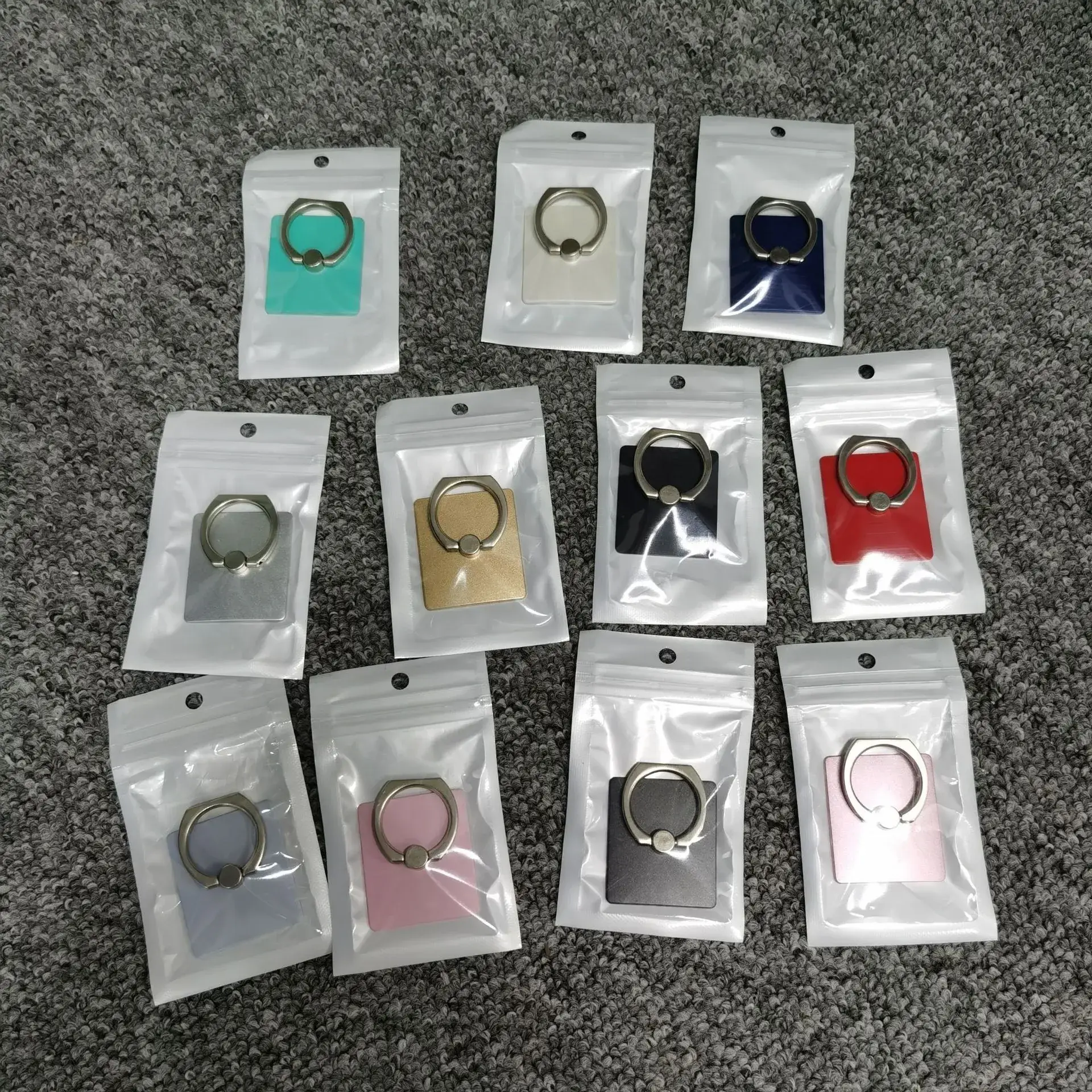 Square Metal Phone Rings with Buckles Wholesale - Image 2