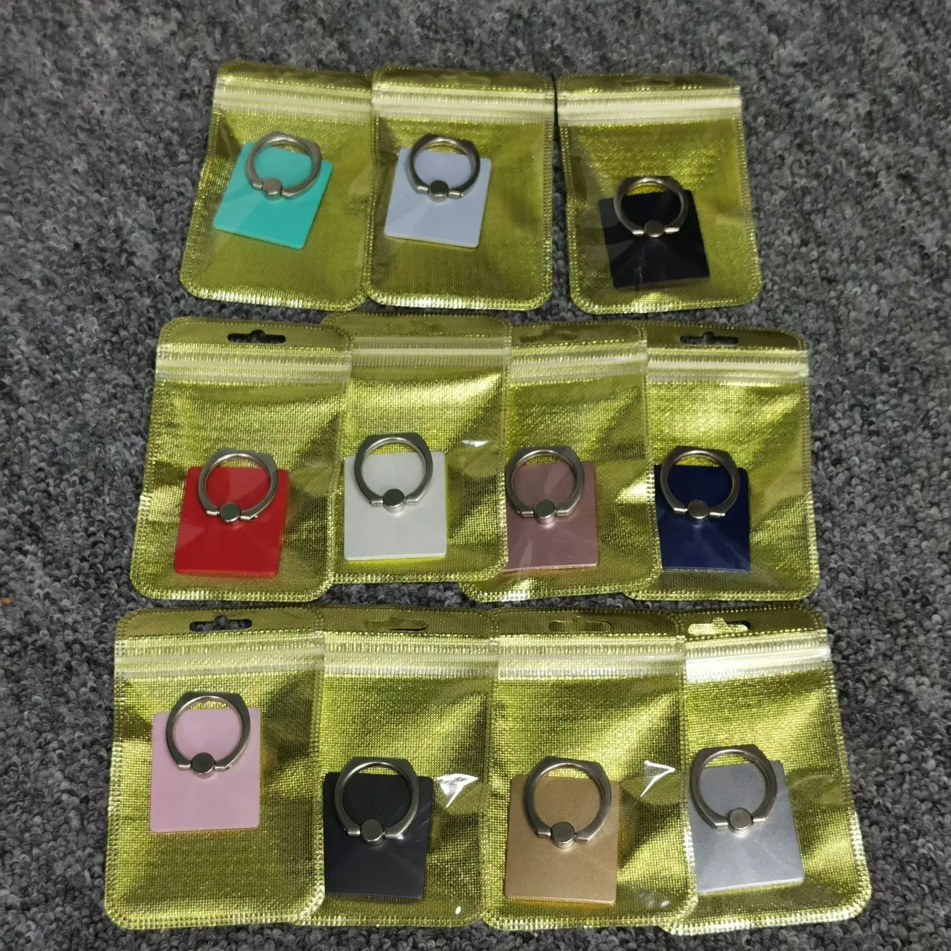 Square Metal Phone Rings with Buckles Wholesale - Image 3