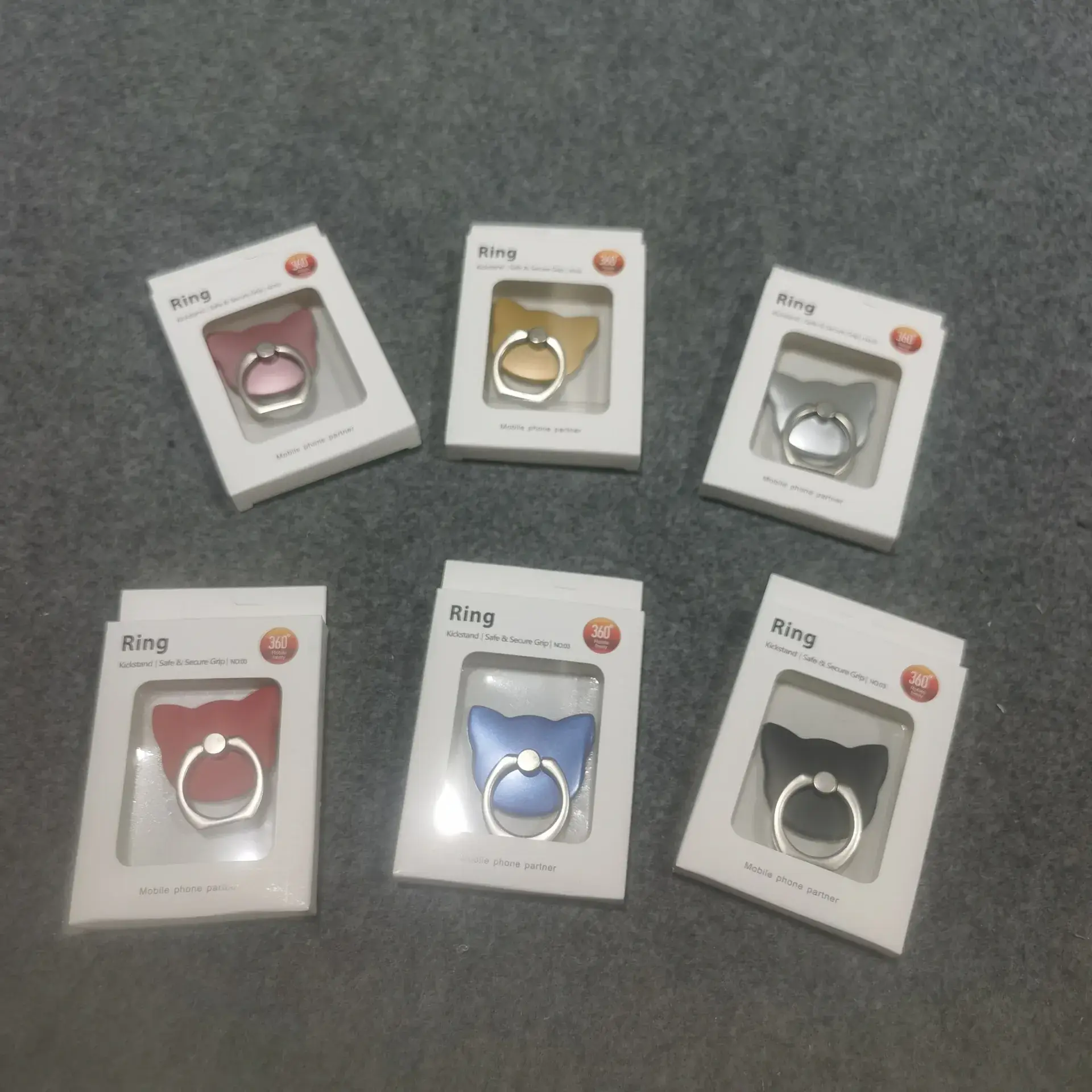 Square Metal Phone Rings with Buckles Wholesale - Image 7