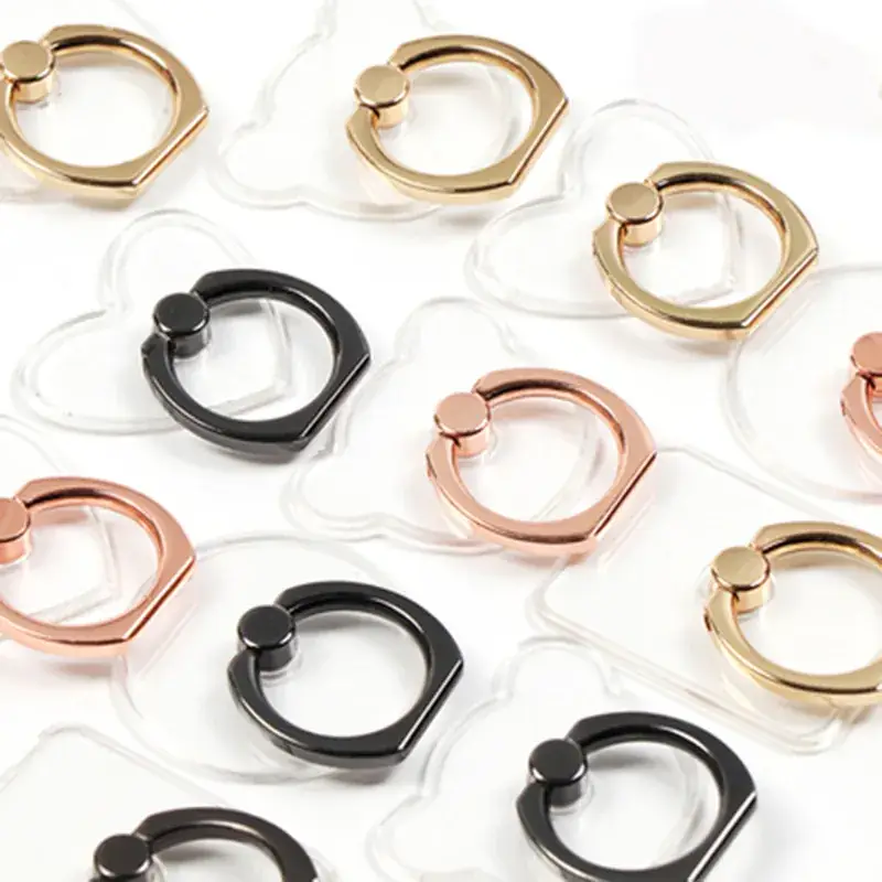 Transparent Crystal Mobile Phone Buckle Rings - Image 19