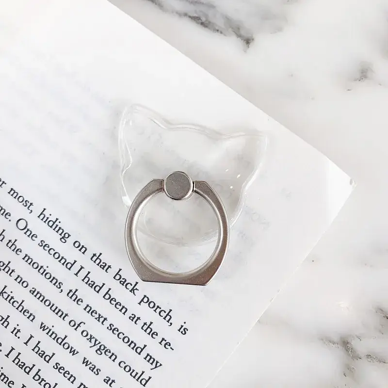 Transparent Crystal Mobile Phone Buckle Rings — feature 10