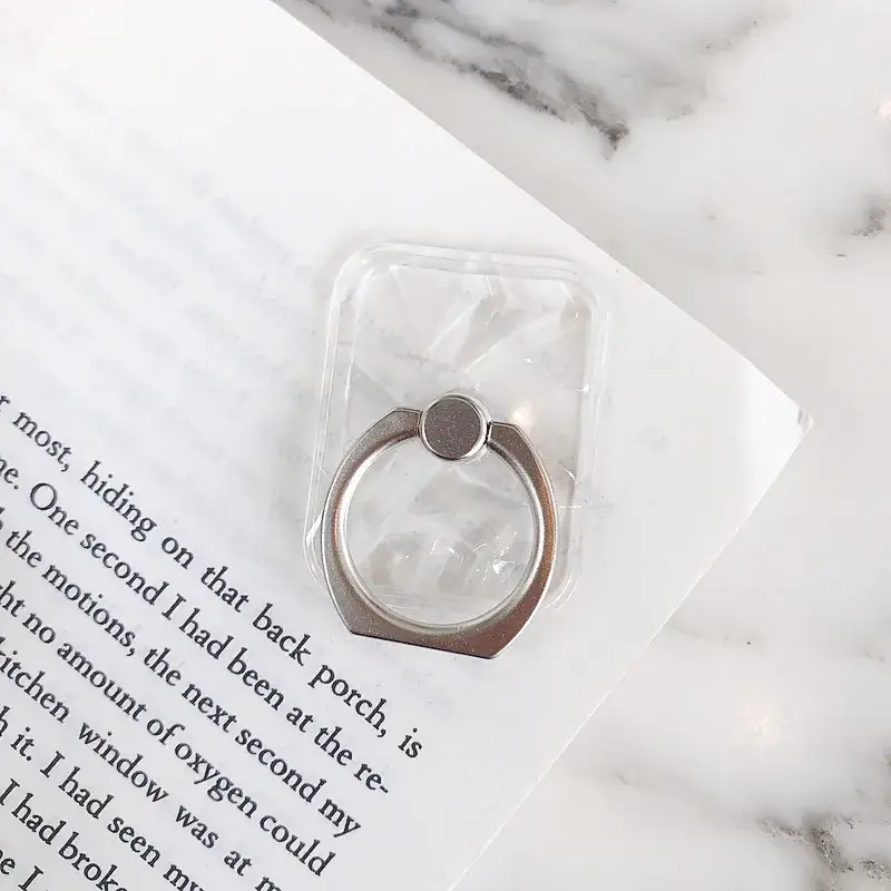 Transparent Crystal Mobile Phone Buckle Rings — feature 11