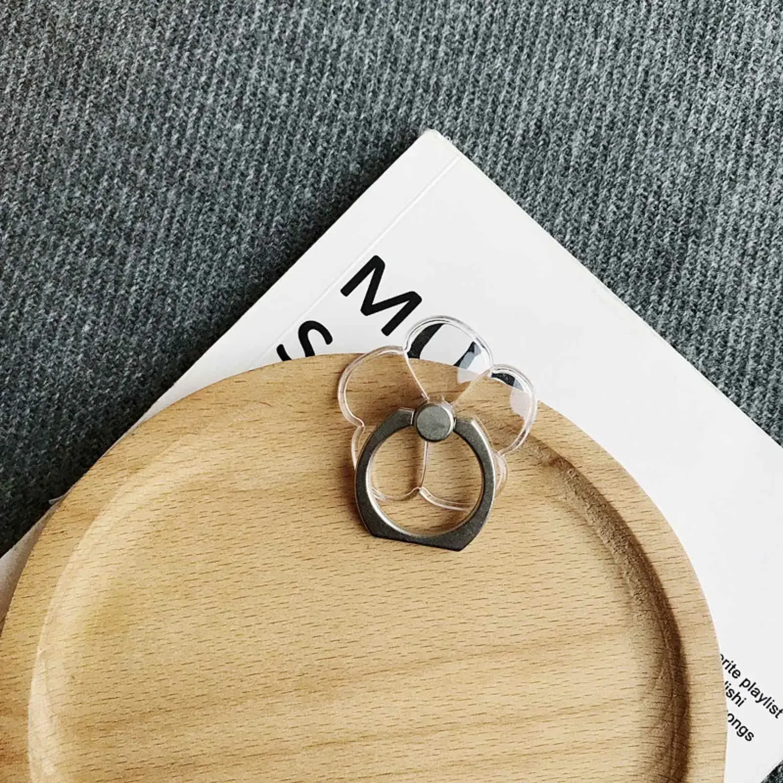 Transparent Crystal Mobile Phone Buckle Rings — feature 13