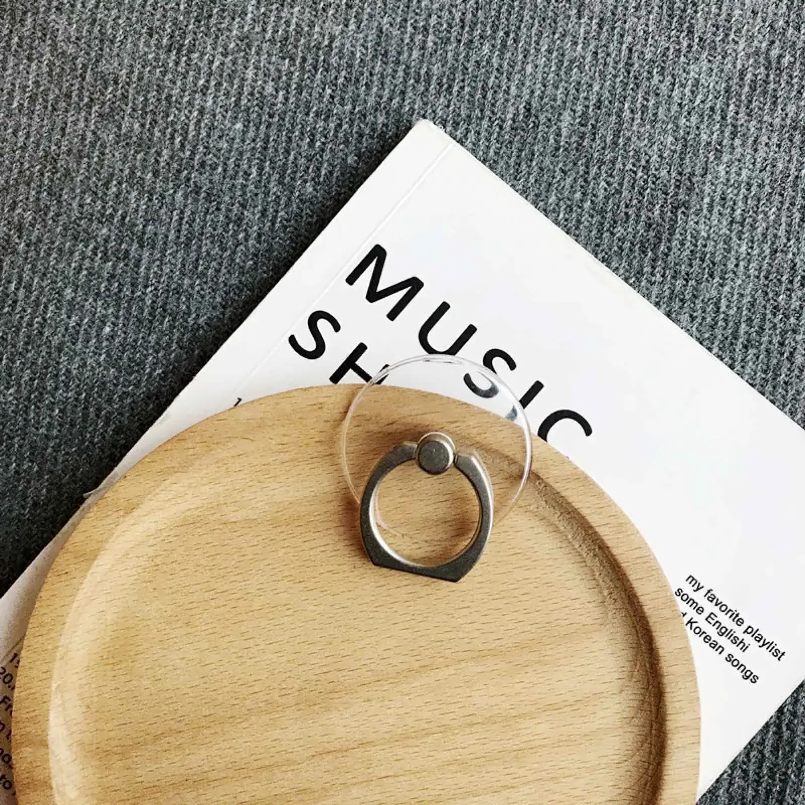 Transparent Crystal Mobile Phone Buckle Rings — feature 14