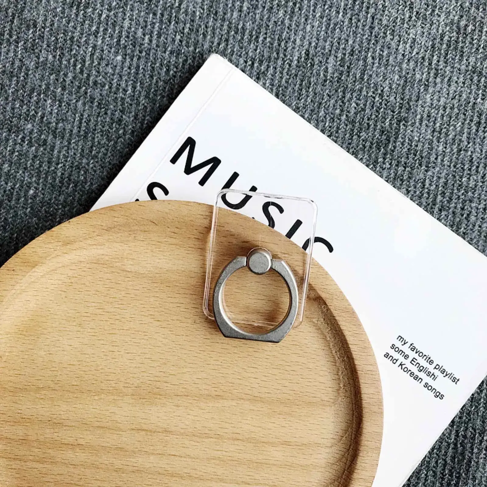 Transparent Crystal Mobile Phone Buckle Rings — feature 16