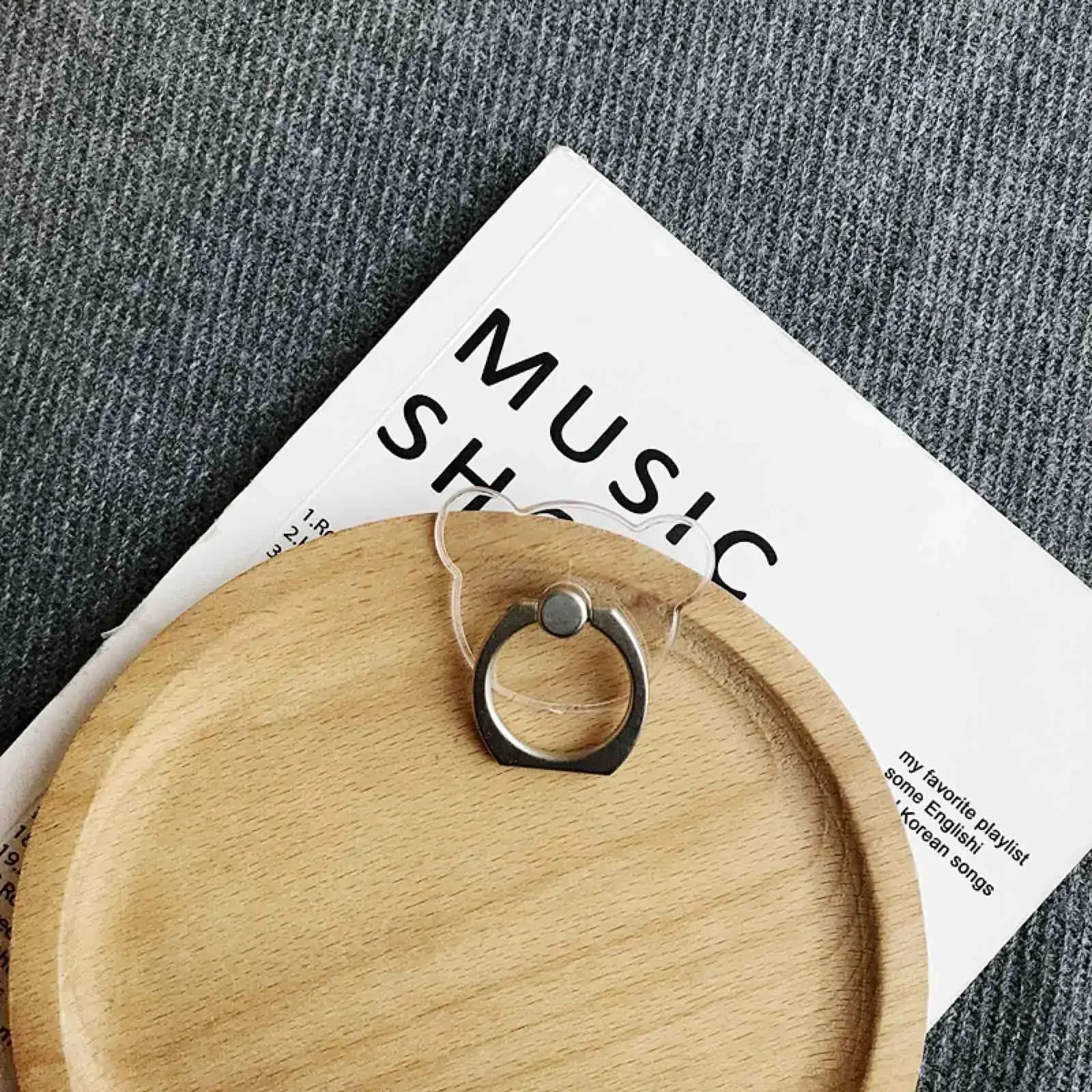 Transparent Crystal Mobile Phone Buckle Rings — feature 18