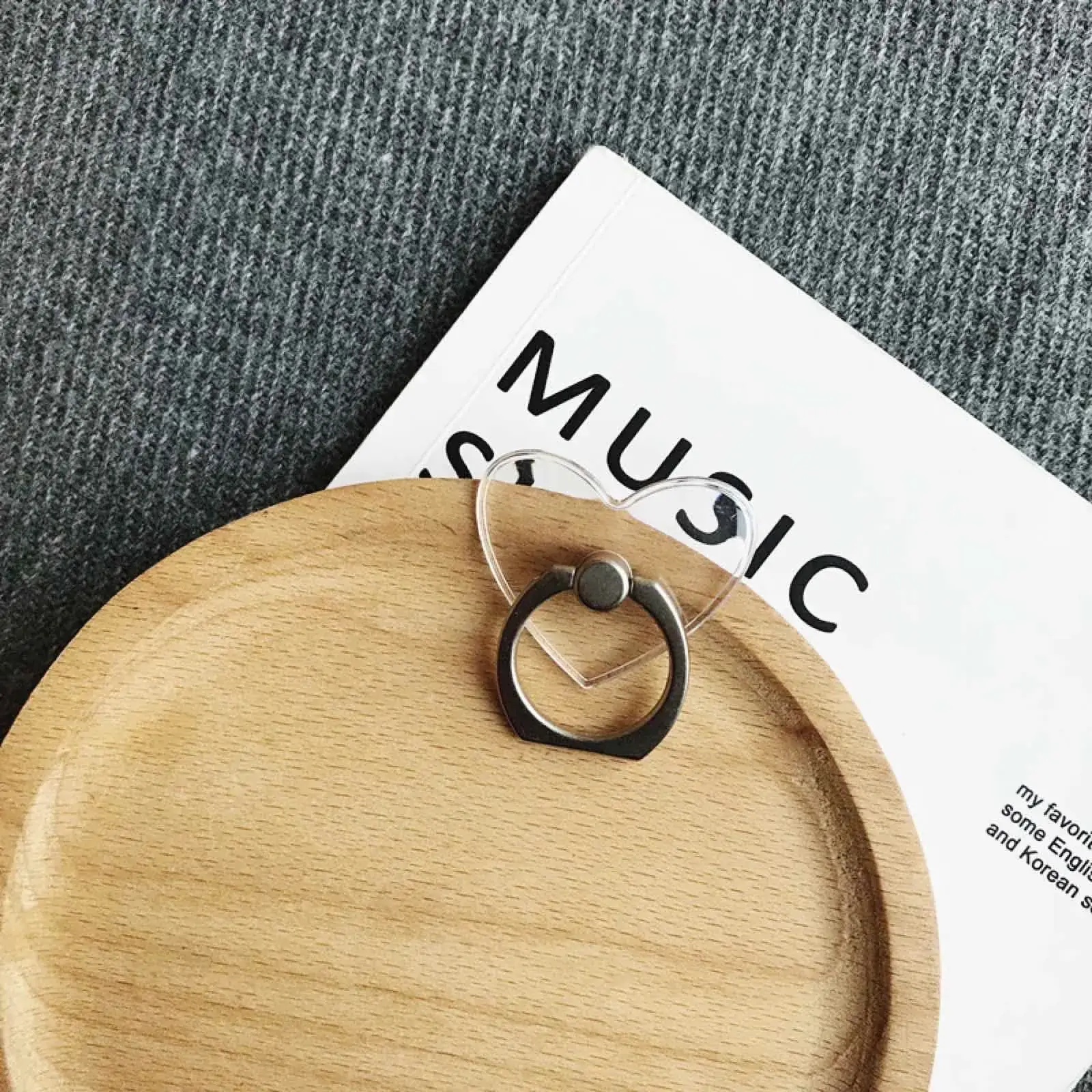 Transparent Crystal Mobile Phone Buckle Rings — feature 19