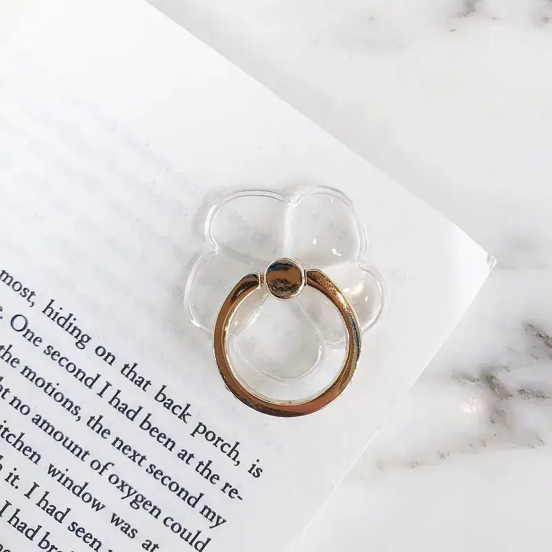 Transparent Crystal Mobile Phone Buckle Rings — feature 9