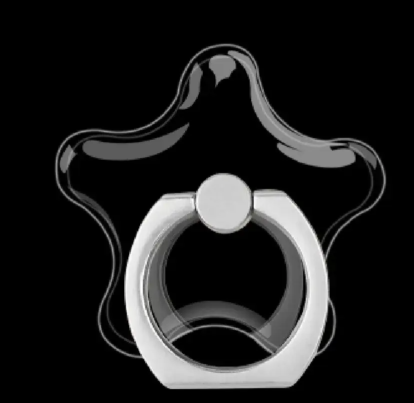 Transparent Crystal Mobile Phone Buckle Rings - Image 12
