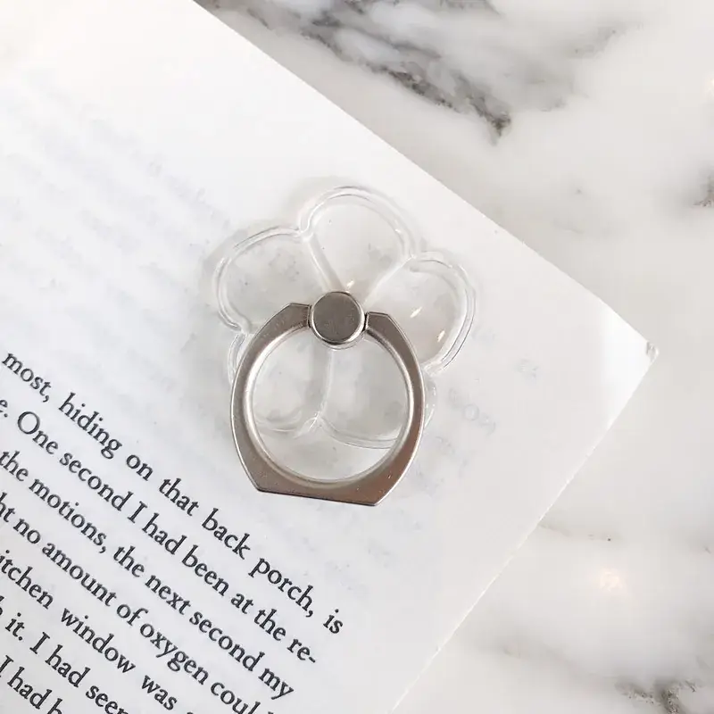 Transparent Crystal Mobile Phone Buckle Rings - Image 4