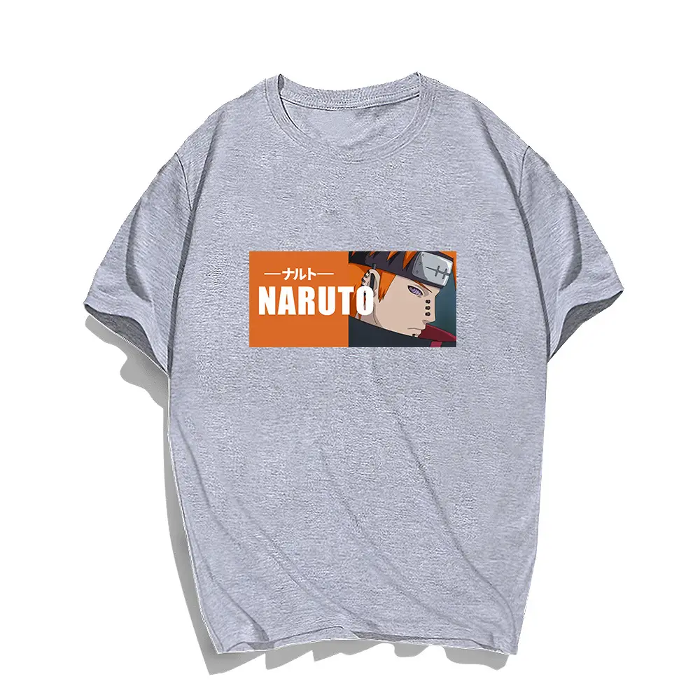 Naruto Anime Print Loose Fit T-Shirt Men Women Plus Size