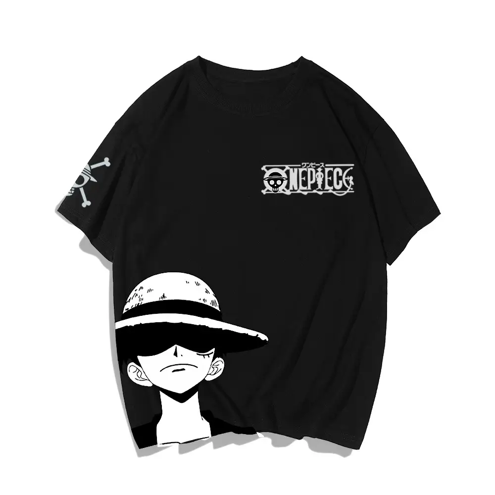 Luffy One Piece T-Shirt Pink Youth Casual