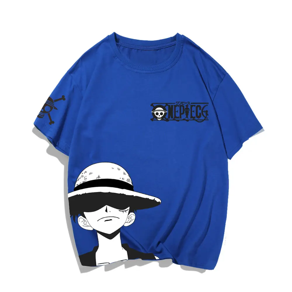 Luffy One Piece T-Shirt Pink Youth Casual