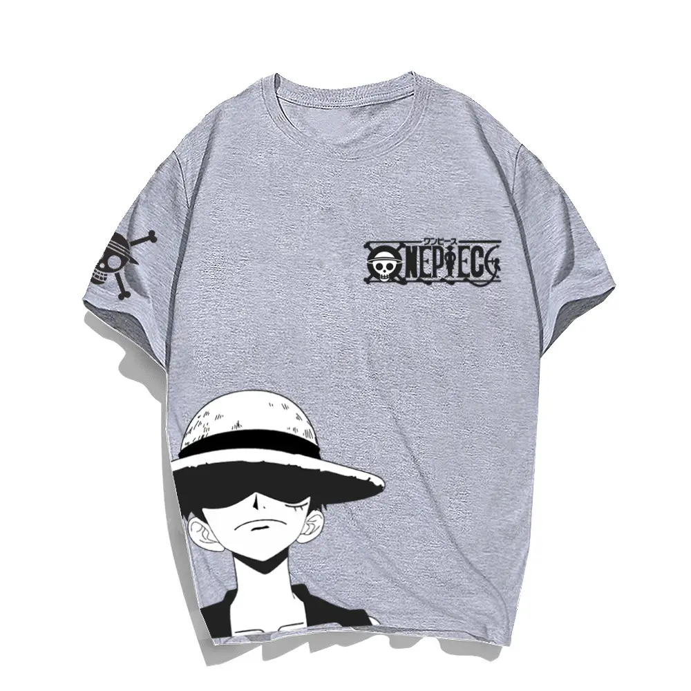 Luffy One Piece T-Shirt Pink Youth Casual