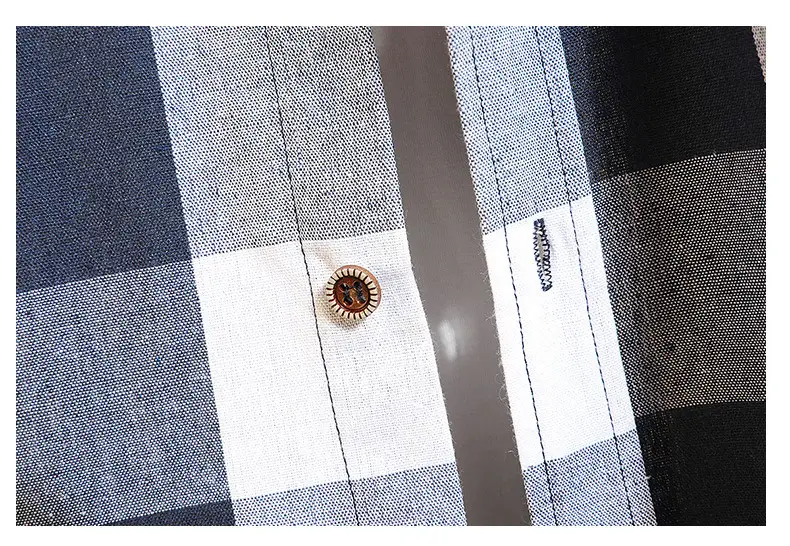Men's Red Black Plaid Short Sleeve Shirt Summer 2021 — feature 18