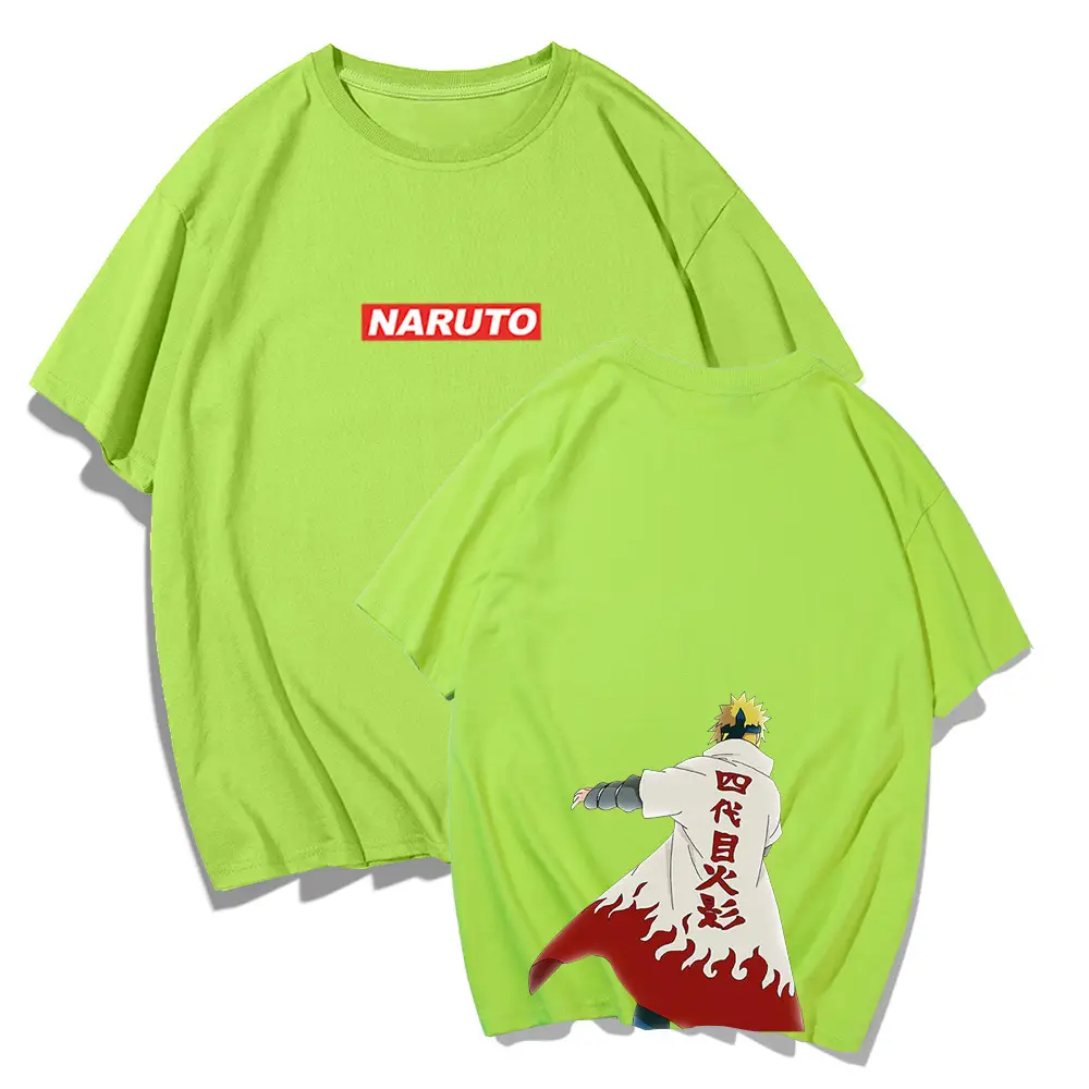 Naruto Graphic T-Shirt Set Green Men Summer Wear - Image 5