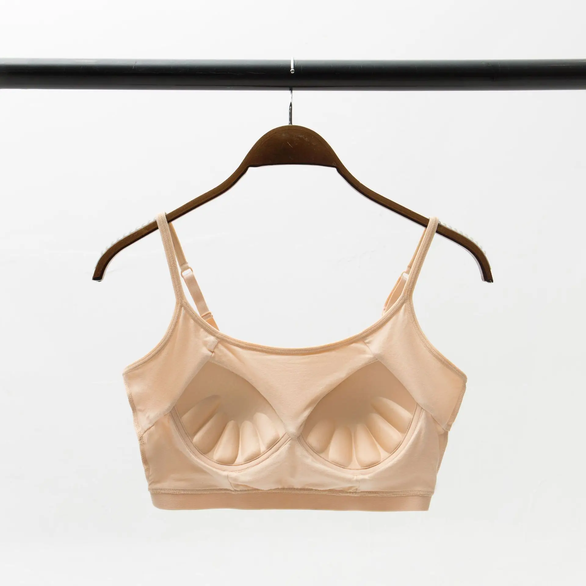 Light Blue Cotton Strap Bra for Women - Image 22