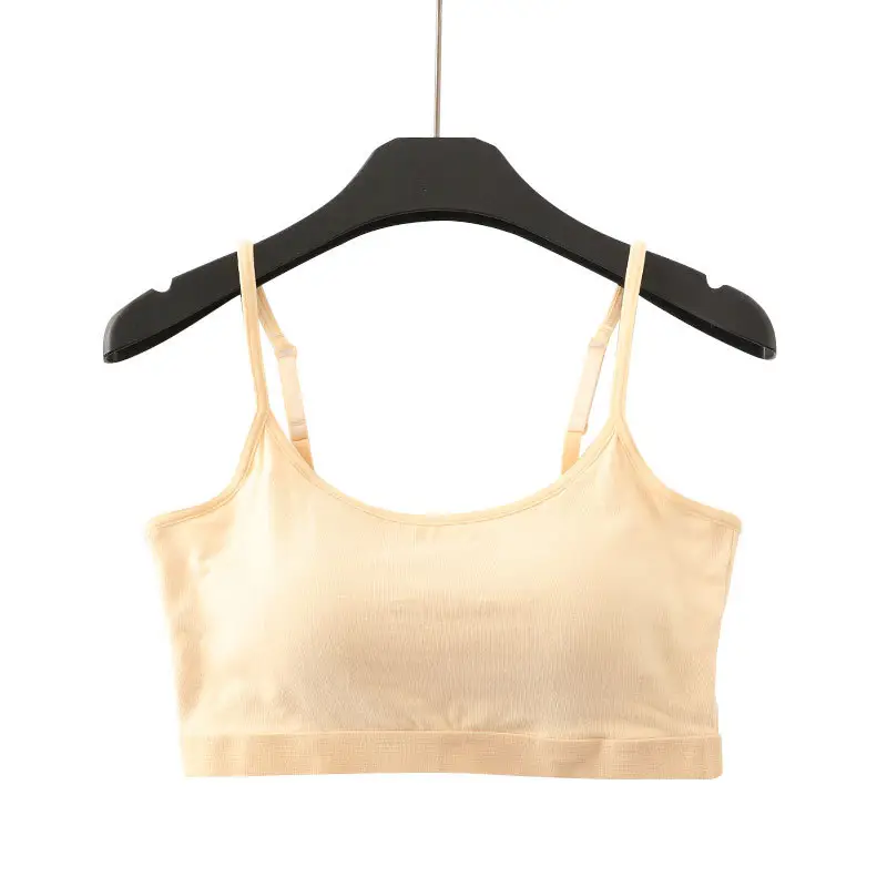 Light Blue Cotton Strap Bra for Women - Image 23