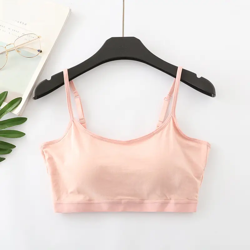 Light Blue Cotton Strap Bra for Women - Image 16