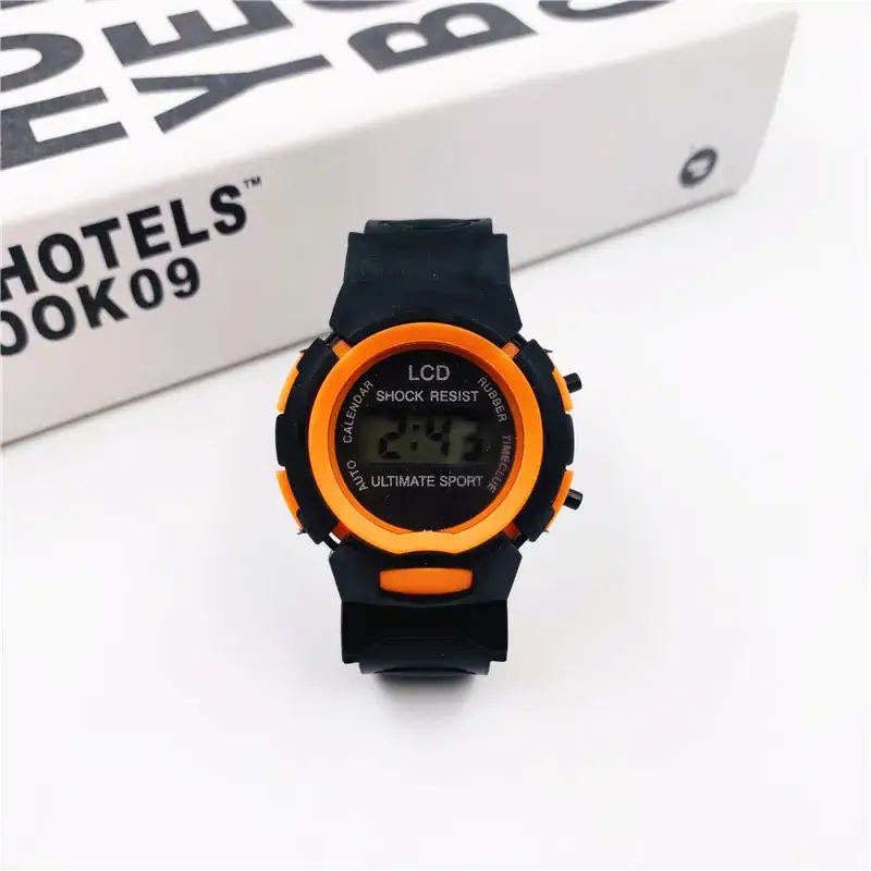 Factory Direct Cartoon Watch for Kids Black Orange 21.5cm - Image 5