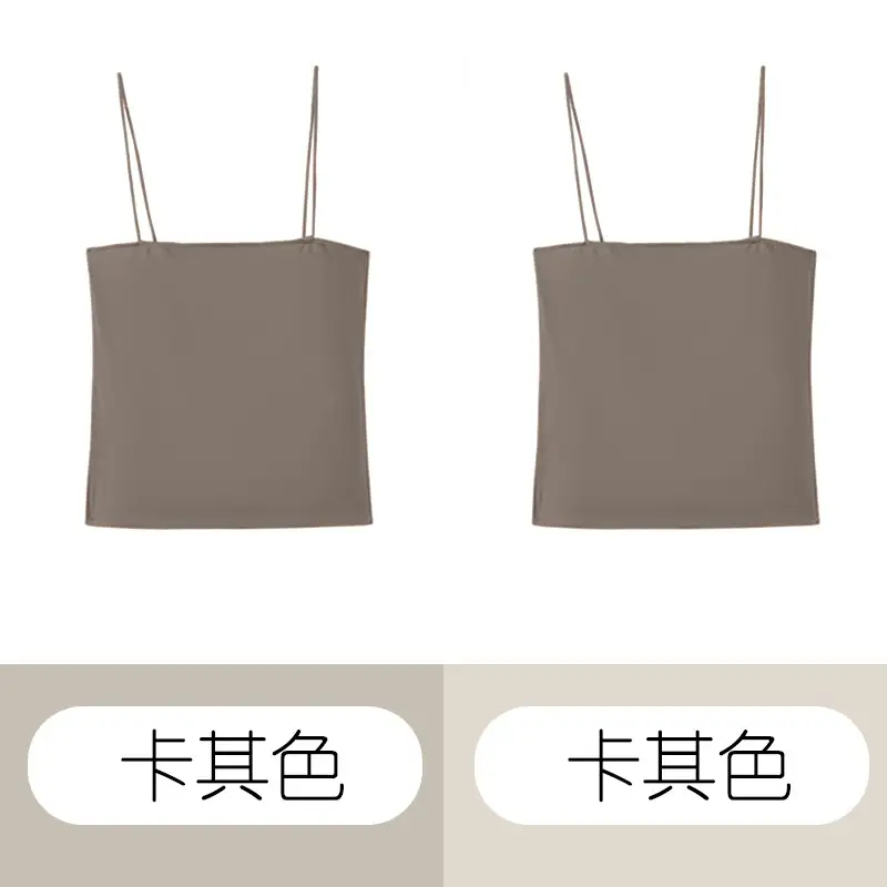 Black Collar Strap Vest Top for Women Slim Fit - Image 10