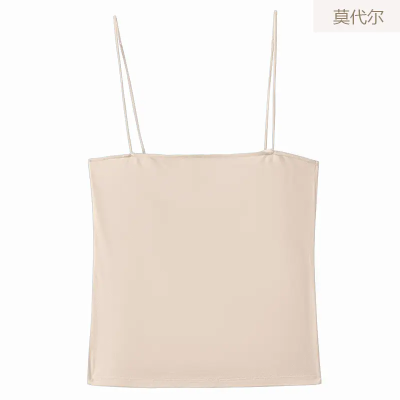 Black Collar Strap Vest Top for Women Slim Fit - Image 7