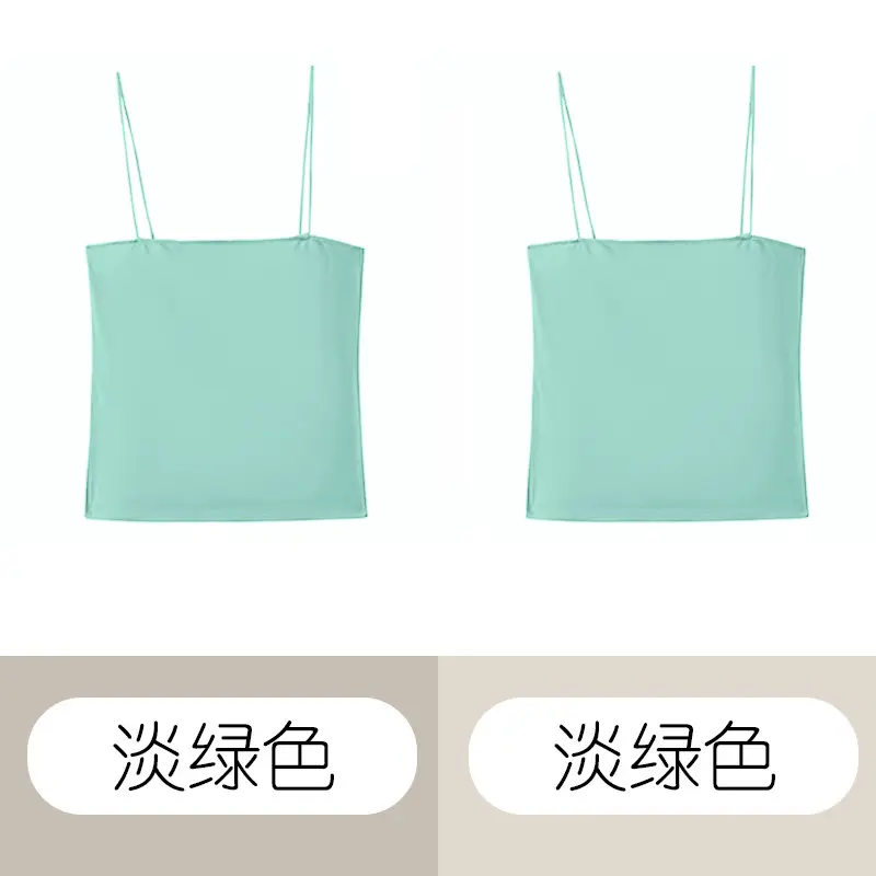 Black Collar Strap Vest Top for Women Slim Fit - Image 8