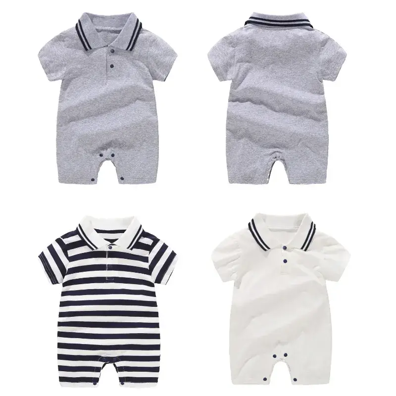 New Baby Boys Polo Shirt Shorts Set White Summer - Image 7