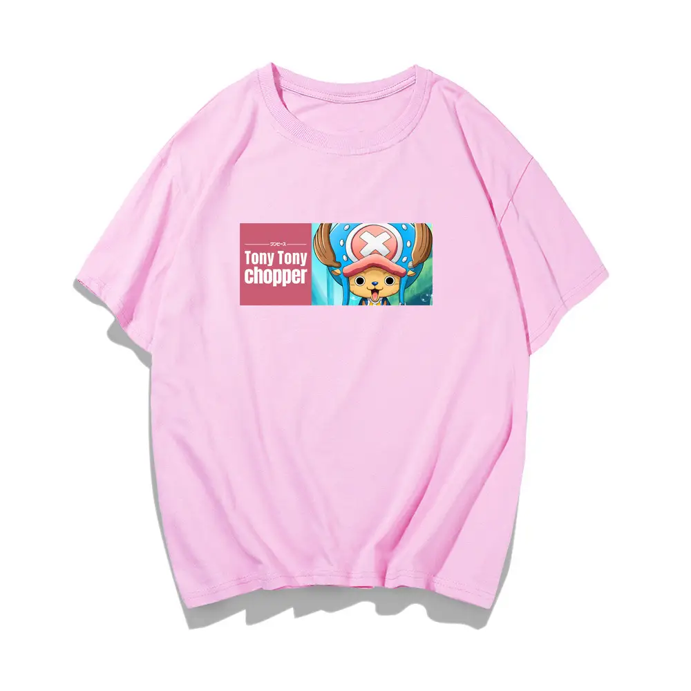 Men Women Blue Anime One Piece T-Shirt