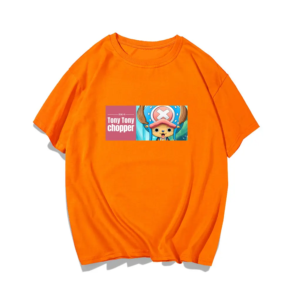 Men Women Blue Anime One Piece T-Shirt