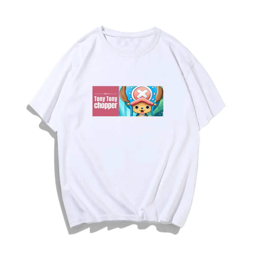 Men Women Blue Anime One Piece T-Shirt