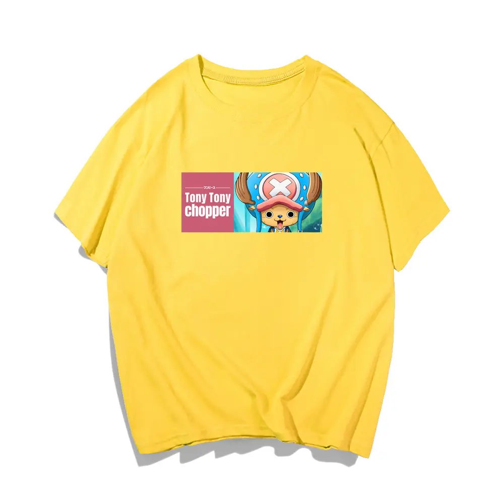 Men Women Blue Anime One Piece T-Shirt
