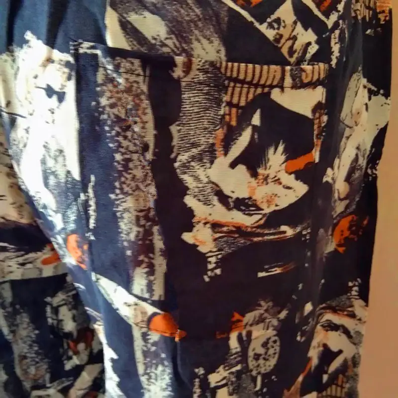 Men's Elephant Print Beach Shorts Black Large — feature 38