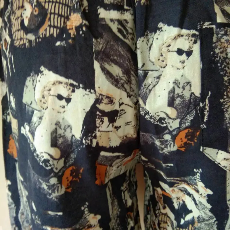 Men's Elephant Print Beach Shorts Black Large — feature 39