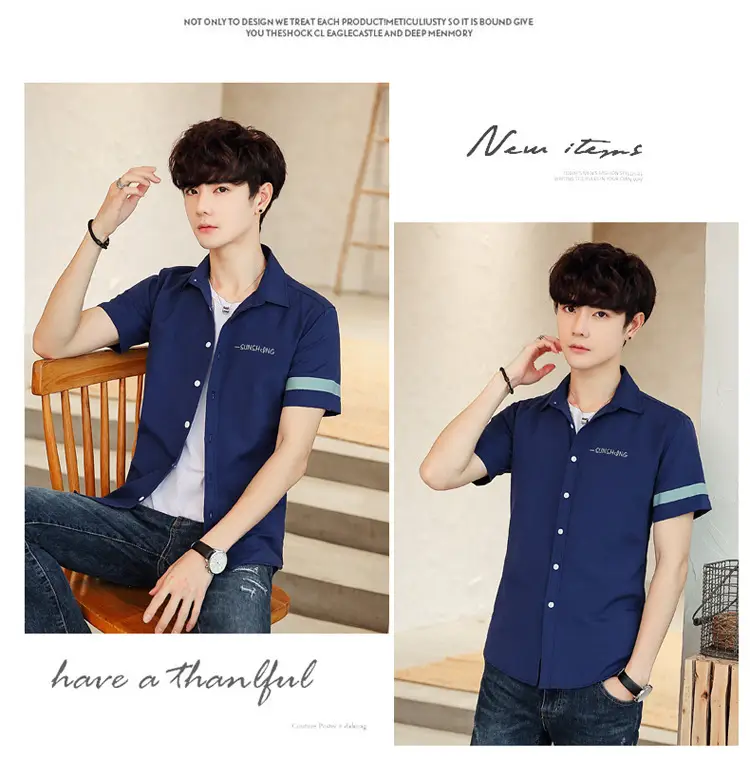 Men's White Short Sleeve Polo Shirt with Green Trim — feature 25