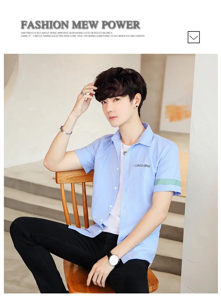 Men's White Short Sleeve Polo Shirt with Green Trim — feature 8