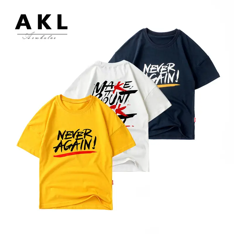 Kids Korean Style T-Shirt Set Yellow White Medium Large - Image 6