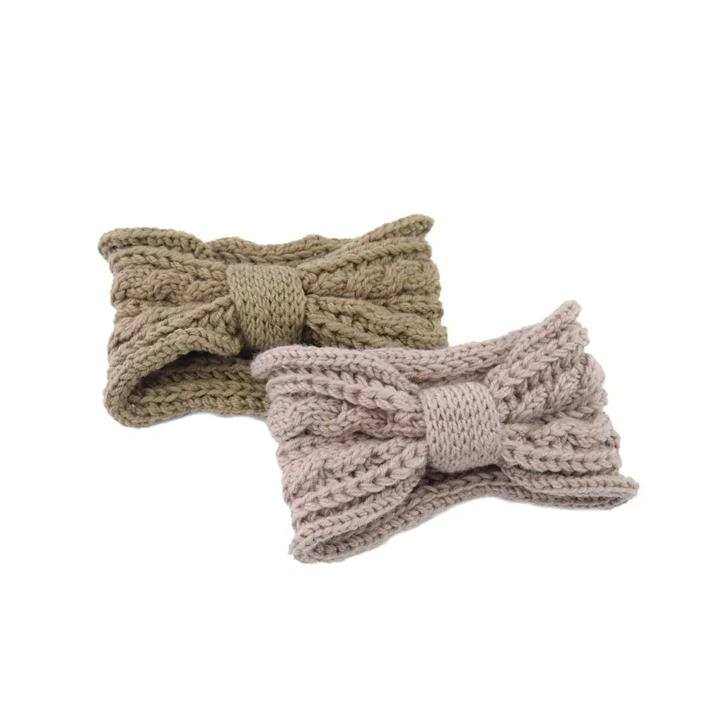 Maroon Wool Knitted Wide Brim Hair Band - Image 13